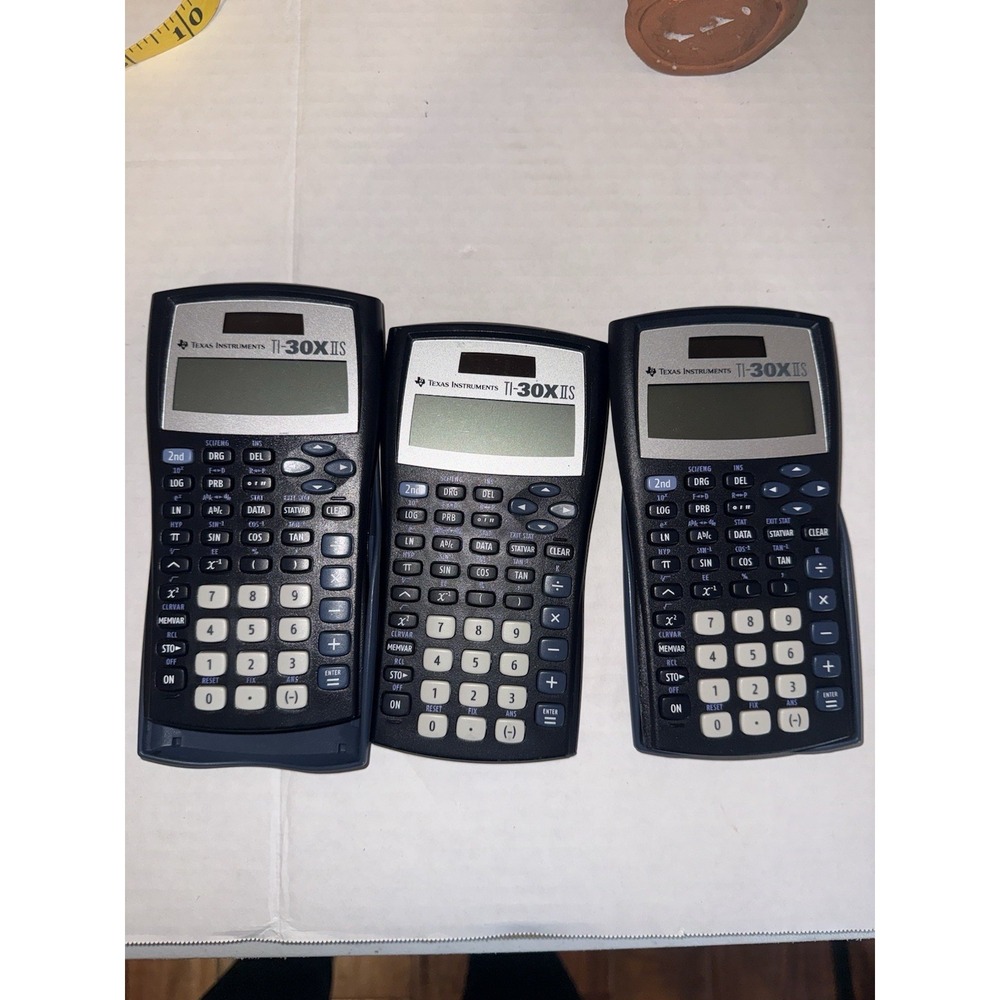 Texas Instruments Calculators TI30XA/ TI30XIIS/ BAIIPLUS All Tested 3 Total